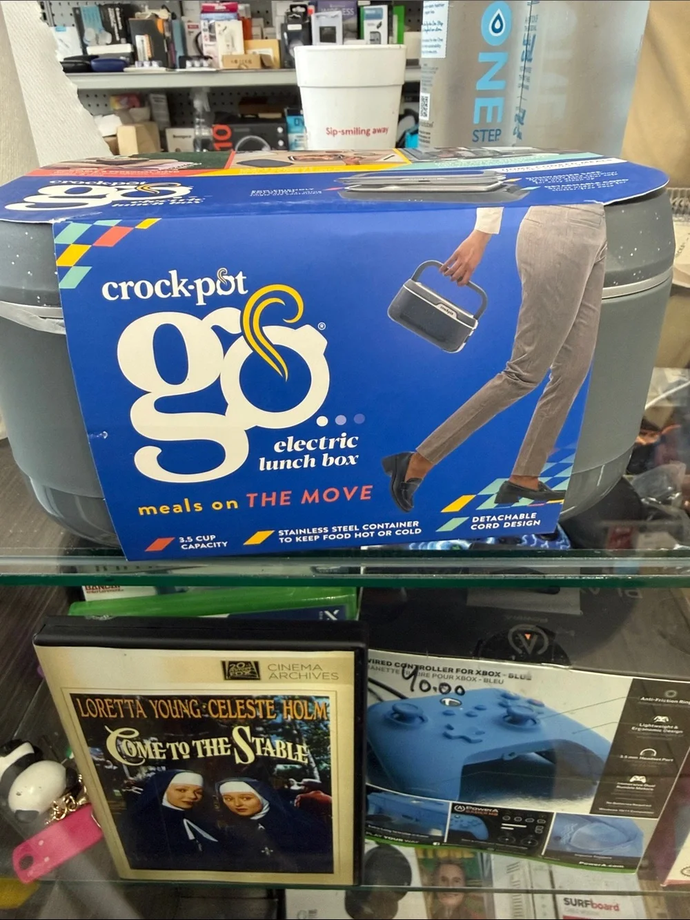 Crock-Pot GO Electric Lunch Box - Gray/Blue